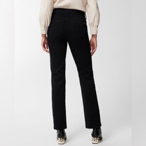 Chico’s Straight Leg Jeans Black Mid-Rise Womens Size 0.5 Short